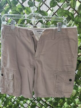 Quiksilver Men's Tan Cargo Shorts - Classic Pocket Style